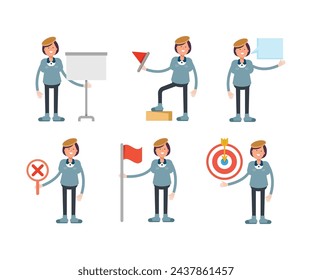 chicas estudiantes personajes establecidos en varias poses ilustración vectorial