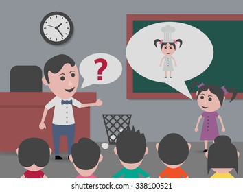 girl studying for chef