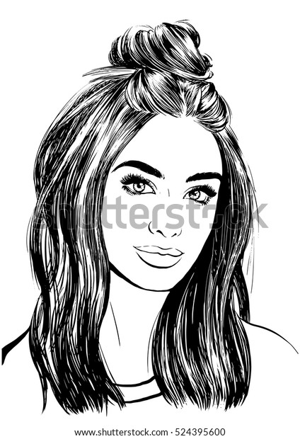 Featured image of post Messy Hair Drawing Woman with messy and disheveled hair vector logo hairdresser