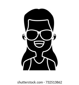 Girl with sunglasses