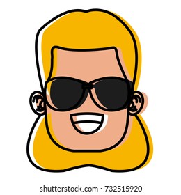 Girl with sunglasses