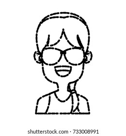 Girl with sunglasses