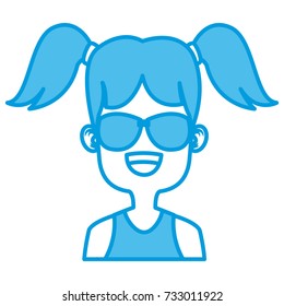 Girl with sunglasses