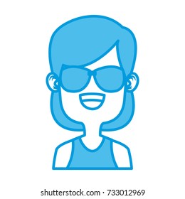 Girl with sunglasses