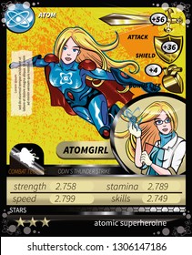 A girl superhero