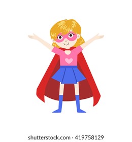 Girl In Superhero Costume