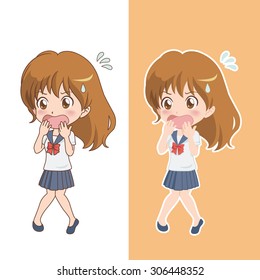 girl surprise