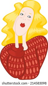girl in a sweater