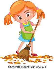 171 Girl Sweeping Clipart Images, Stock Photos & Vectors | Shutterstock