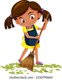 171 Girl Sweeping Clipart Images, Stock Photos & Vectors | Shutterstock