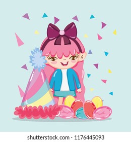 Girl and sweet