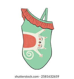 girl swimsuit design. pattern design and more