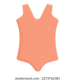 Girl swimwear icon cartoon vector. Swim pool. Sea vacation