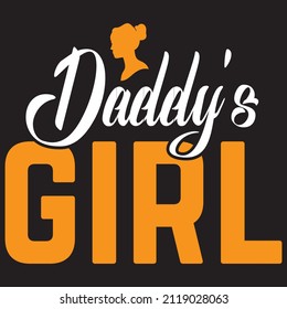 daddy’s girl t shirt design, vector file.