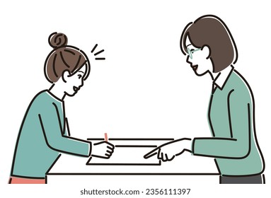 girl and teacher being tutored individually