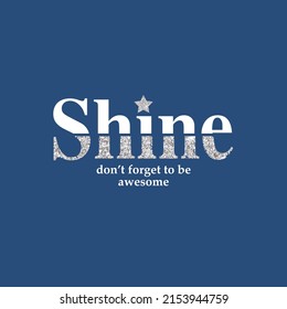 girl tee slogan shine glitter sparkle text line art vector tee slogan illustration