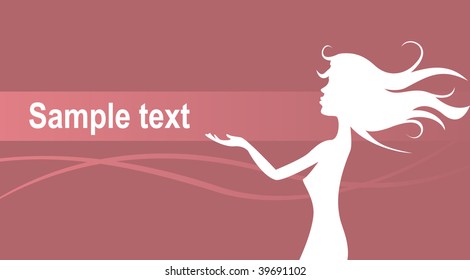  Menina com texto