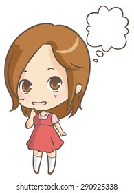 girl think