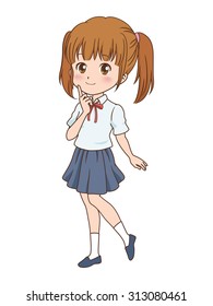 girl think