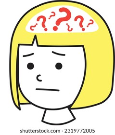 a girl thinking about something