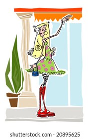 Girl in town