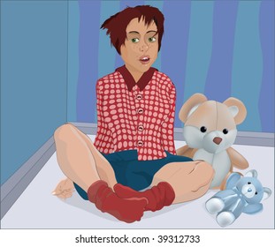 the girl with toys