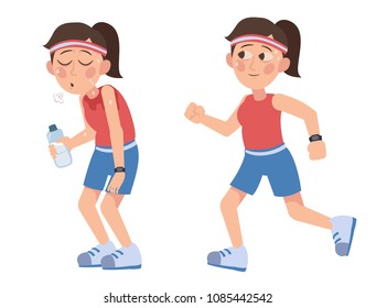 athlete sweating clipart