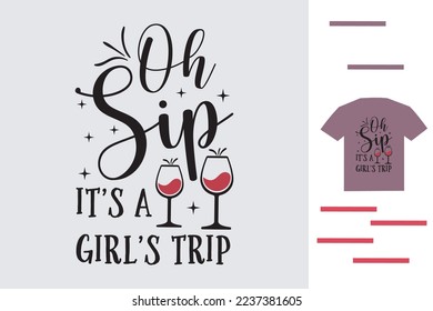 Diseño de camiseta de viaje de chicas