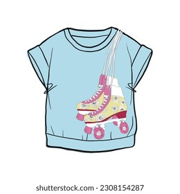 Girl tshirt design. Graphic and more