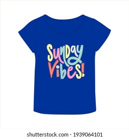 Girl tshirt design, Kids fashion vector illustration