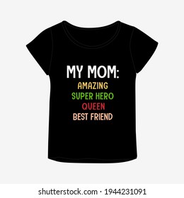 Girl tshirt design, Kids fashion vector illustration