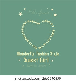 Design de ilustração de vetor de camiseta menina 