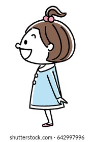 Girl: Turn sideways

