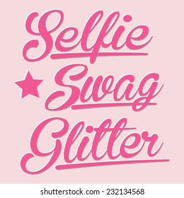 Girl typography, t-shirt graphics, vectors