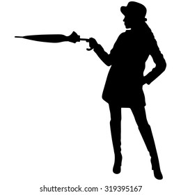 girl with umbrella