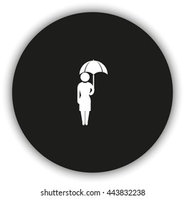 Girl with umbrella.