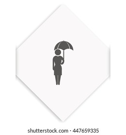 Girl with umbrella.