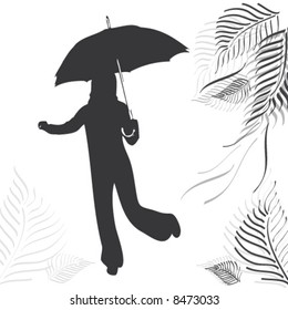 girl with an umbrella