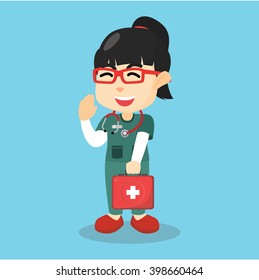 Girl using Nurse Uniform