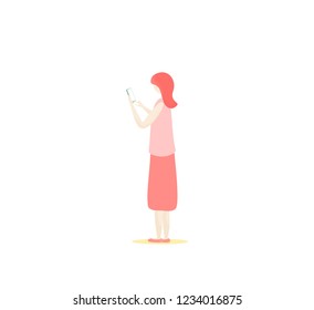 girl using smart phone