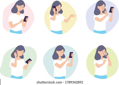 Mädchen mit Smartphone