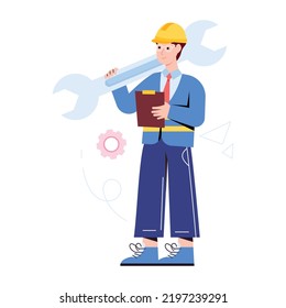 A girl using social media flat vector download