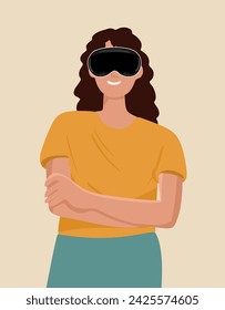 girl using spatial computing device