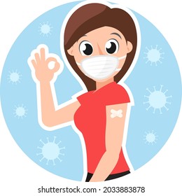 The girl was vaccinated against the virus and is showing well. Vaccination