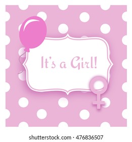 It's a girl vector 