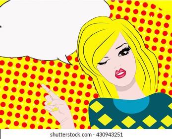 girl vector bubble speech