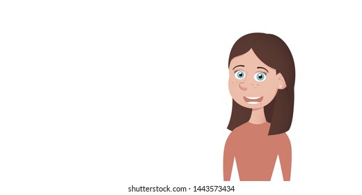 girl vector EPS white background cartoon