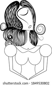 Girl vector graphics Adobe Illustrator