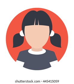 Girl Vector Icon