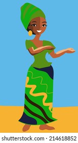 girl. vector illustation
